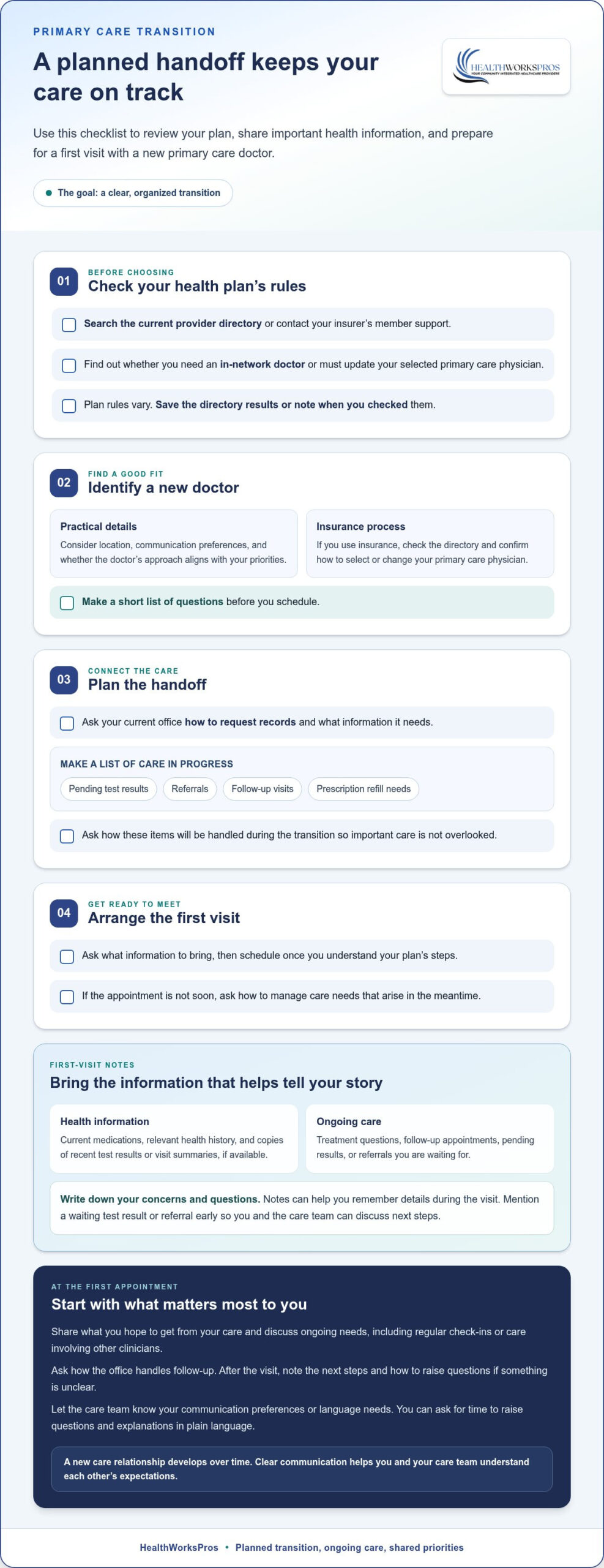 How to Switch Primary Care Doctors: A Step-by-Step Guide